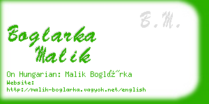 boglarka malik business card